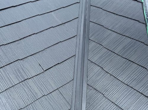 屋根棟板金取替施工後