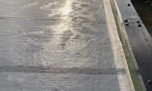 屋上防水 補強メッシュ貼り 施工後