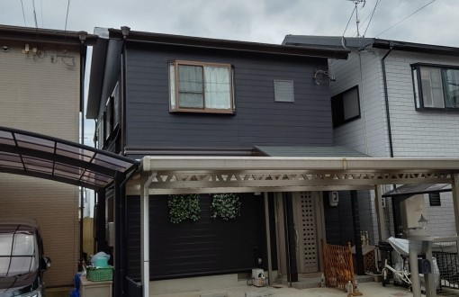 外壁屋根塗装後シリコン