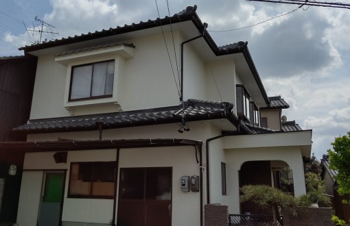外壁塗装クラック修復後パーフェクトトップ