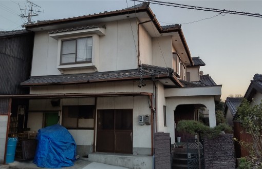 外壁塗装前モルタル