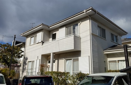 外壁塗装前サイディング