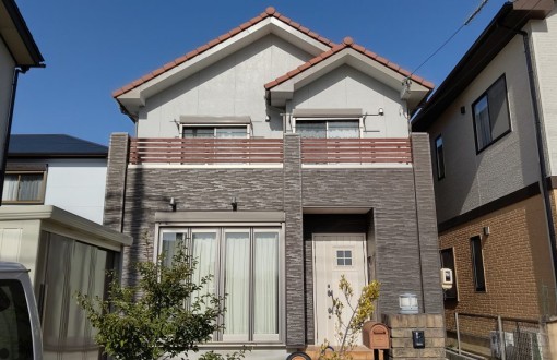 外壁塗装後ナノシリコンW