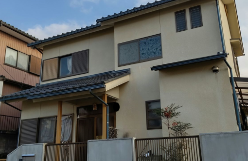 外壁塗装前モルタル