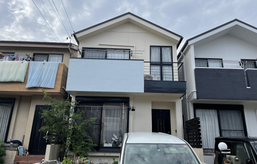 ［尾張旭市］外壁塗装・屋根カバー工法・ベランダ防水工事　M様邸サムネイル