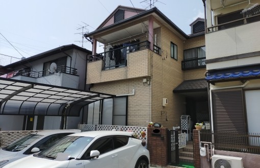 屋根外壁塗装前サイディングボード