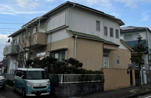 外壁屋根塗装前サイディングボード