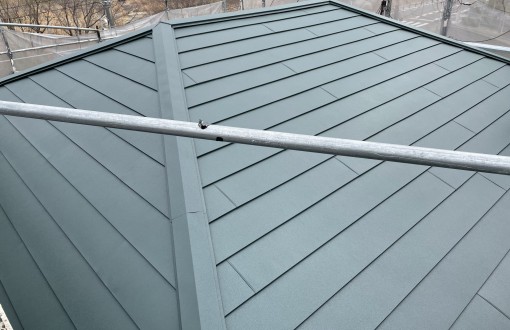 屋根カバー工法後ガルテクト