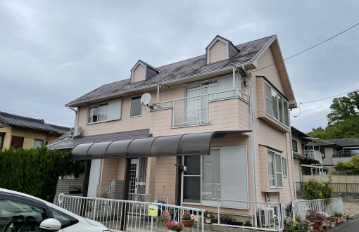 外壁屋根塗装前サイディングボード