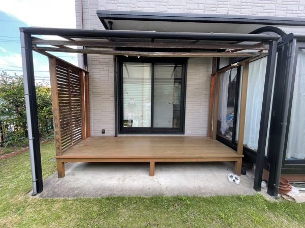 ウッドデッキ交換工事についてサムネイル