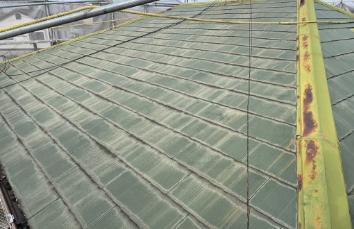 屋根カバー工法前サイディングボード