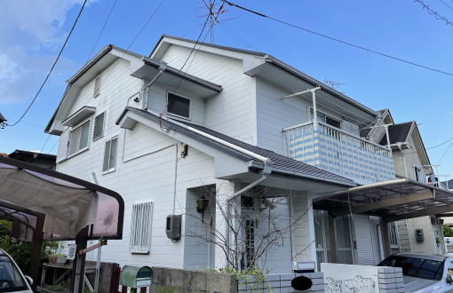 外壁屋根塗装前サイディングボード