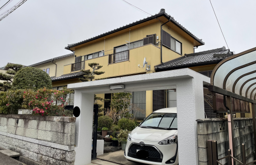 外壁塗装後ビーズコートSi