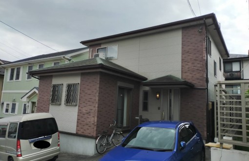外壁屋根塗装前サイディングボード