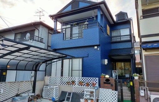 屋根外壁塗装後ナノシリコンW
