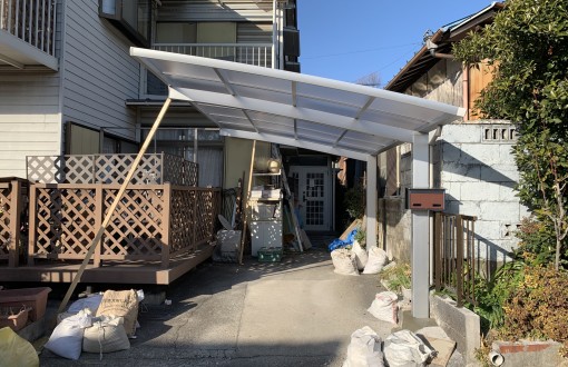 カーポート交換工事後