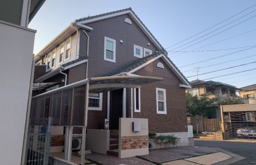 外壁塗装後セミフロンスーパーマイルドⅡクリヤー