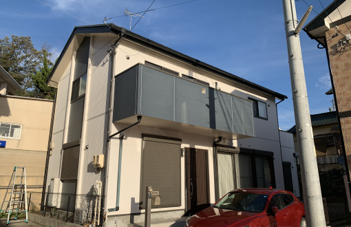 外壁屋根塗装前サイディングボード