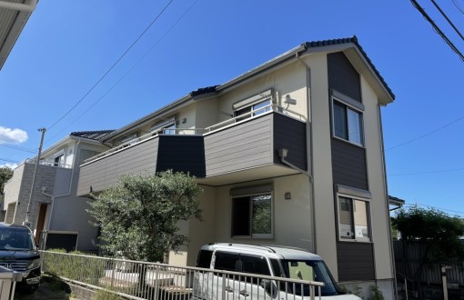 外壁塗装後ビーズコート無機