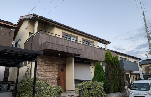 外壁屋根塗装前サイディングボード