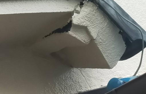  瓦・モルタル補修工事前