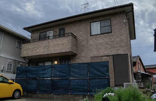 外壁屋根塗装前窯業系サイディングボード