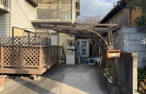 カーポート交換工事前