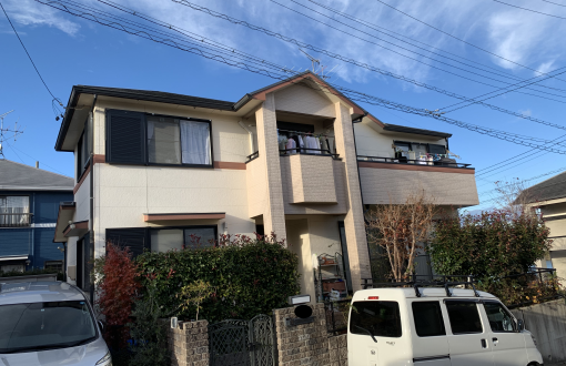 外壁屋根塗装前サイディングボード