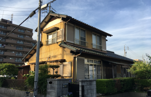 外壁塗装前トタン