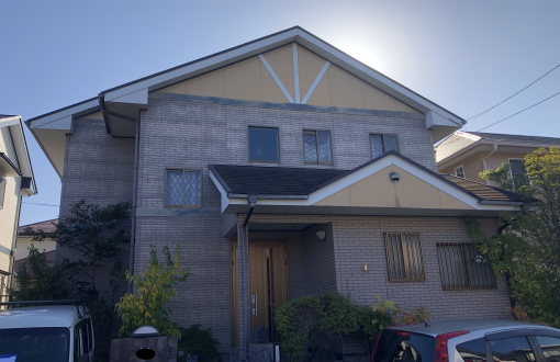 外壁屋根塗装前サイディングボード