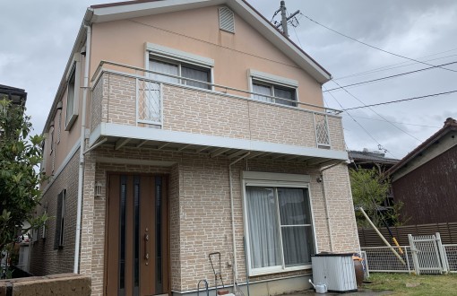 外壁屋根塗装前サイディングボード