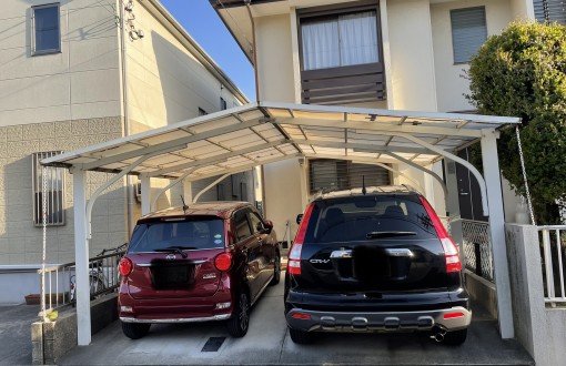 カーポート交換工事前