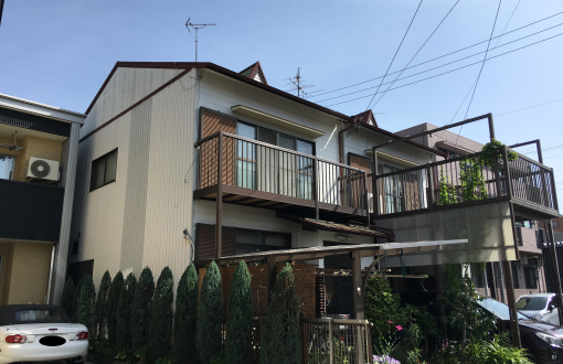 外壁屋根塗装前窯業系サイディングボード