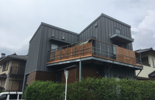 屋根塗装前ガルバリウム鋼板