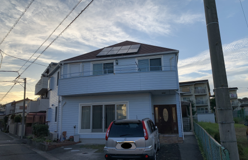 外壁屋根塗装前ラップサイディング