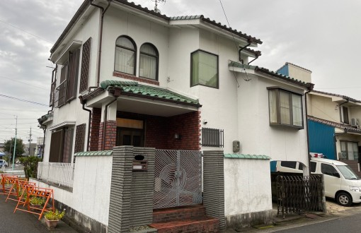 外壁塗装前モルタル