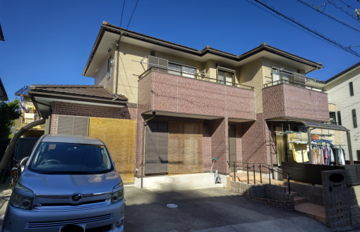 外壁塗装後RHピュアフレックス無機αクリヤー