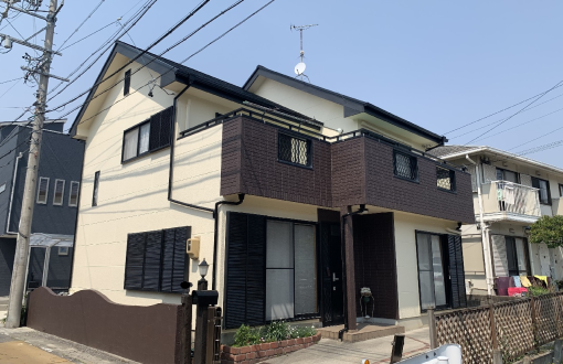 外壁屋根塗装後ナノシリコンW