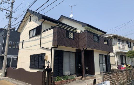 ［尾張旭市］外壁塗装・屋根塗装・破風板金工事　T様邸サムネイル