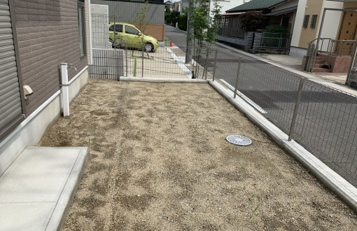 庭インターロッキング施工前