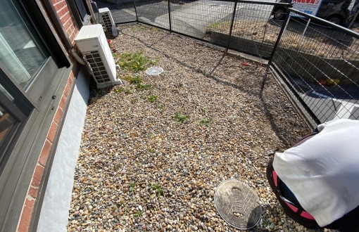 庭コンクリート施工前