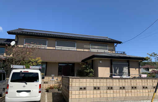 外壁屋根塗装前サイディングボード