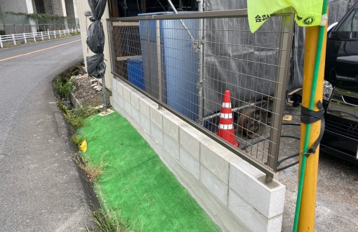 フェンス交換工事後