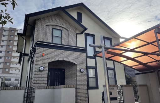 外壁塗装・屋根塗装・ベランダ防水工事前モルタル