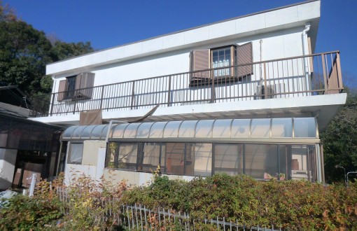 外壁塗装前モルタル