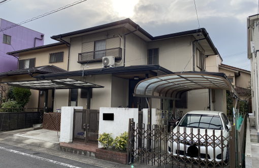 外壁塗装・屋根塗装工事施工前　モルタル