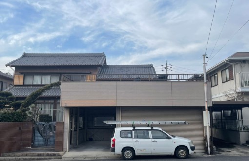 車庫塗装施工前