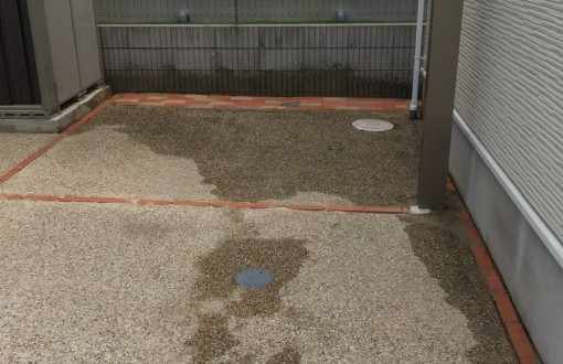 駐車場インターロッキング工事施工後