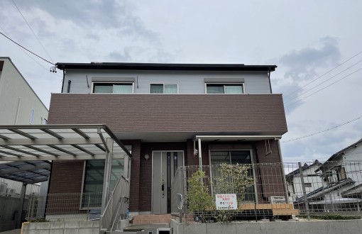 外壁塗装施工後RHピュアフレックス無機