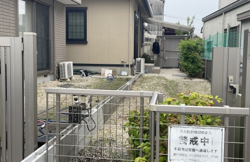 目隠しフェンス施工前